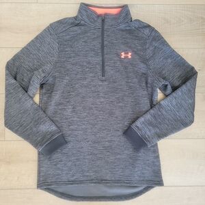 ​​Under Armour ColdGear Fleece 1/4 Zip Pullover Men's Small Gray